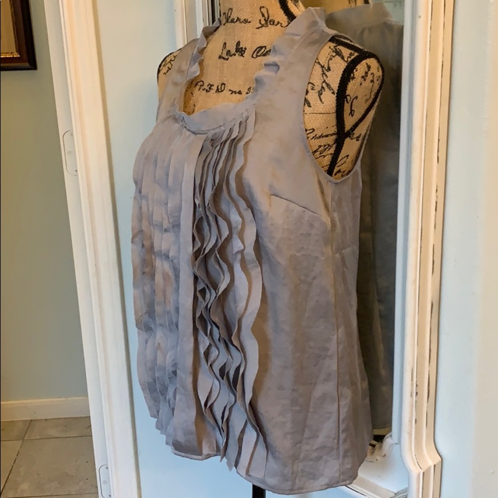 Loft Vertical Ruffle Tank - Picture 3 of 6